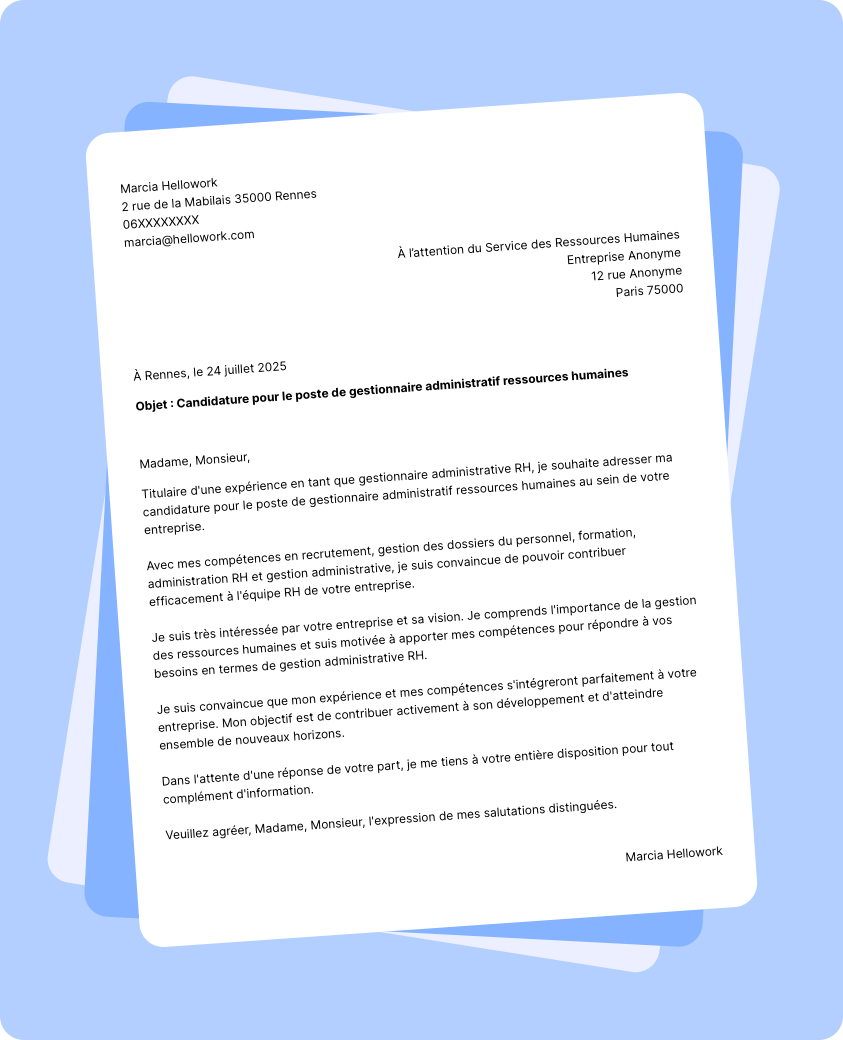 gestionnaire administration du personnel