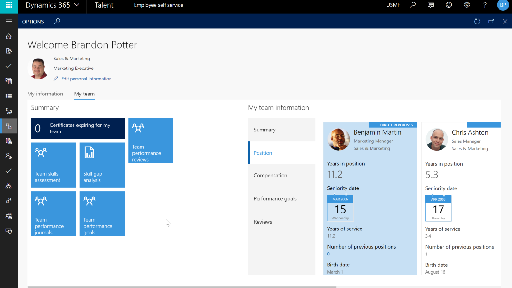 microsoft ressources humaines