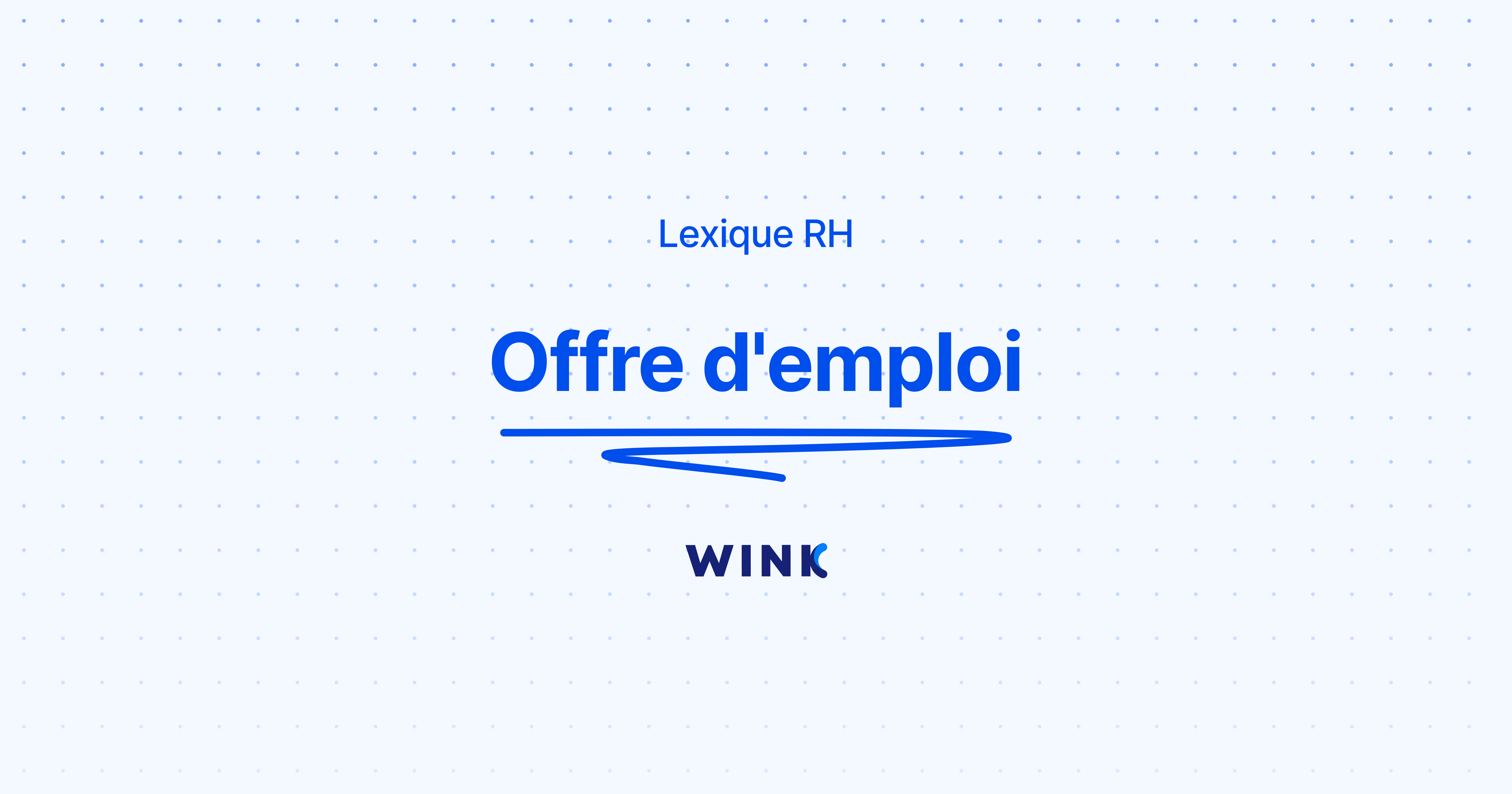 offre d emploi