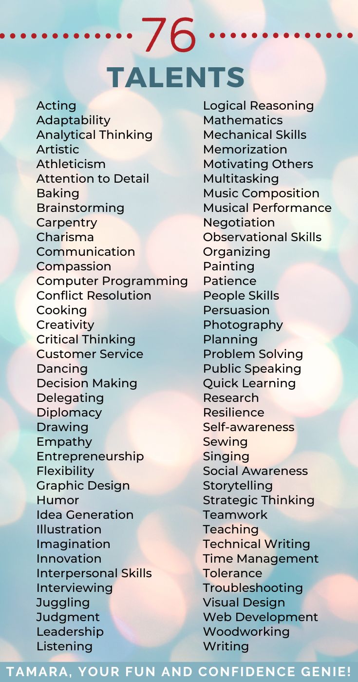 talents